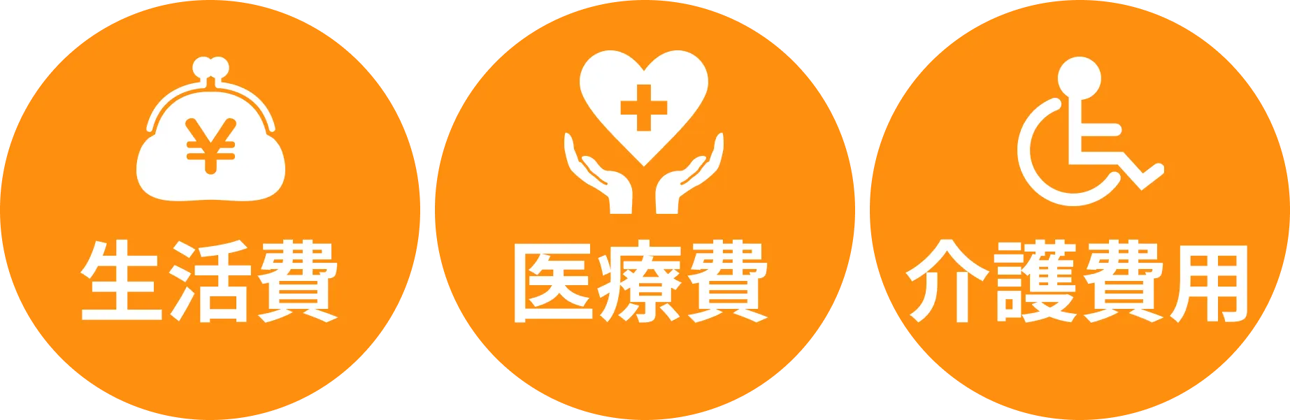 生活費、医療費、介護費用